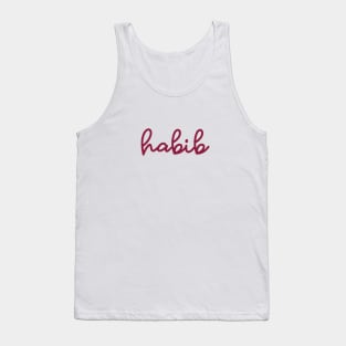 habib - maroon red Tank Top